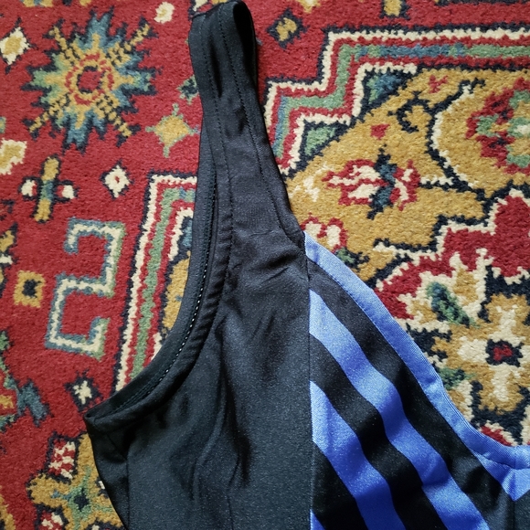 ⭐ VINTAGE | Mid-Century Purple & Black One Piece Sea Stars Swimsuit - Picture 5 of 12